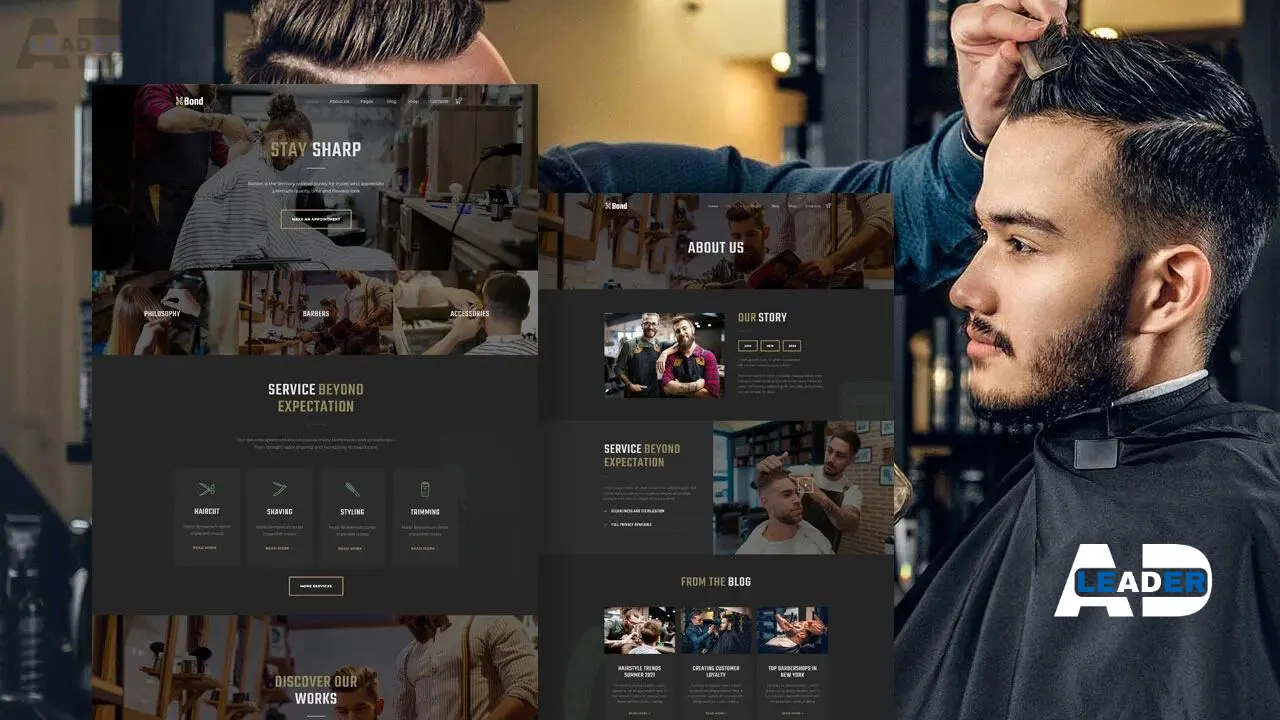 LEADER AD website design portfolio