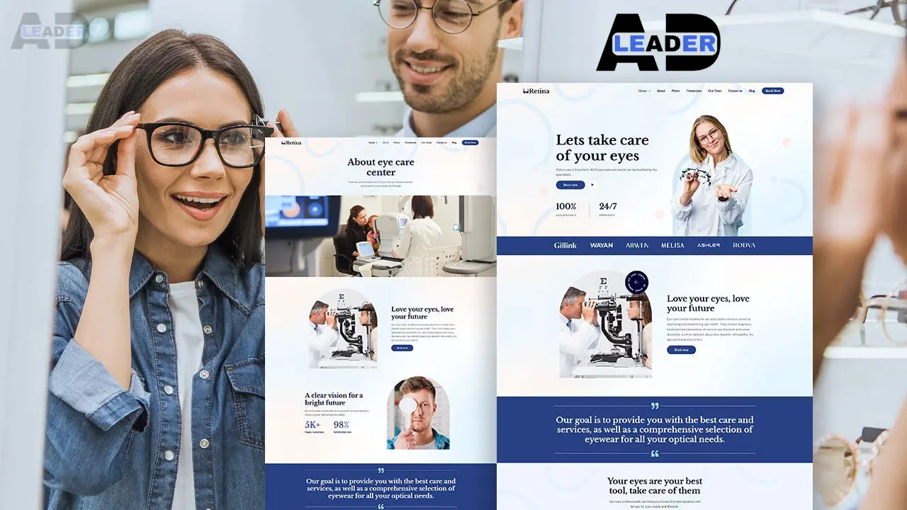 LEADER AD website design portfolio