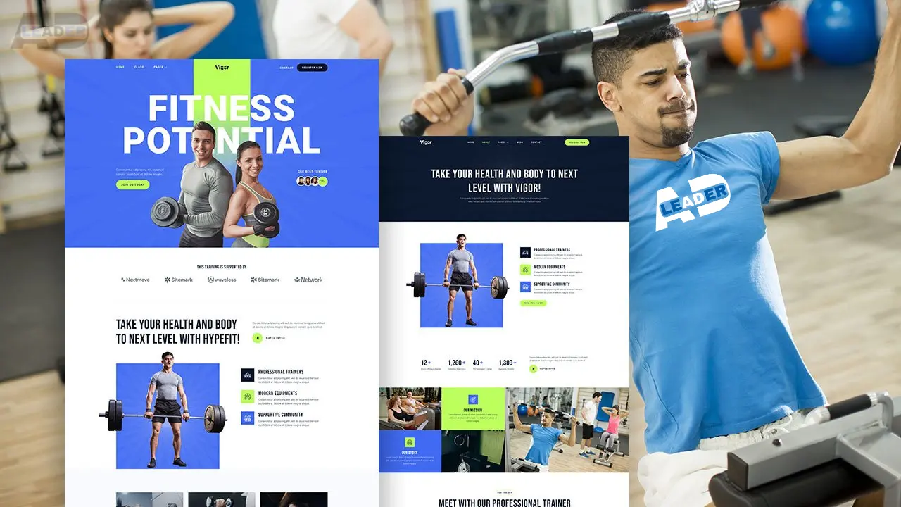 LEADER AD website design portfolio