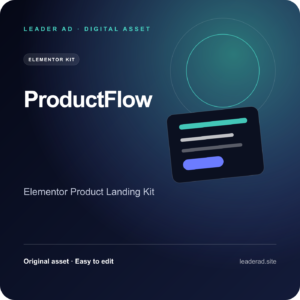 ProductFlow — Elementor Product Landing Kit