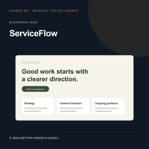 ServiceFlow — Elementor Service Landing Kit