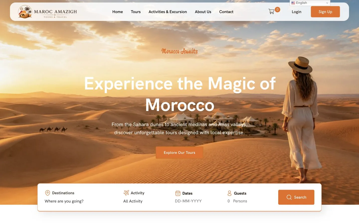 Maroc Amazigh tours and travel booking website